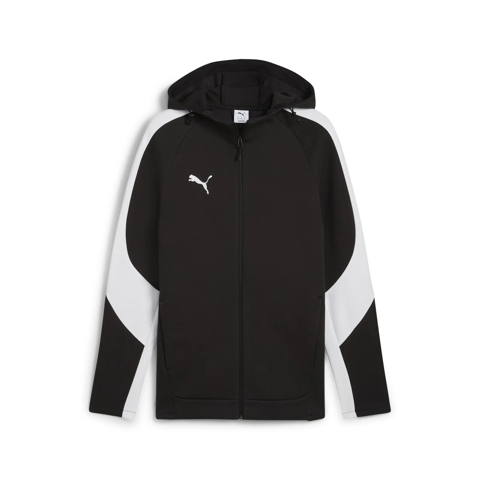 teamEVOSTRIPE Hooded Jacket · PUMA Black-PUMA Silver-PUMA White