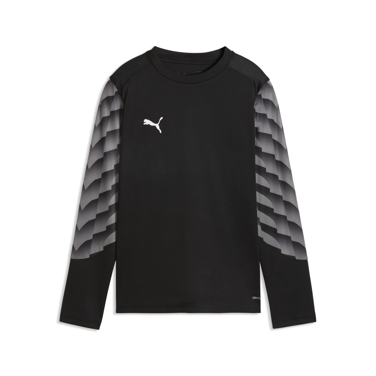 teamLIGA26 GK Jersey LS Jr · PUMA Black-PUMA White-Flat Medium Gray