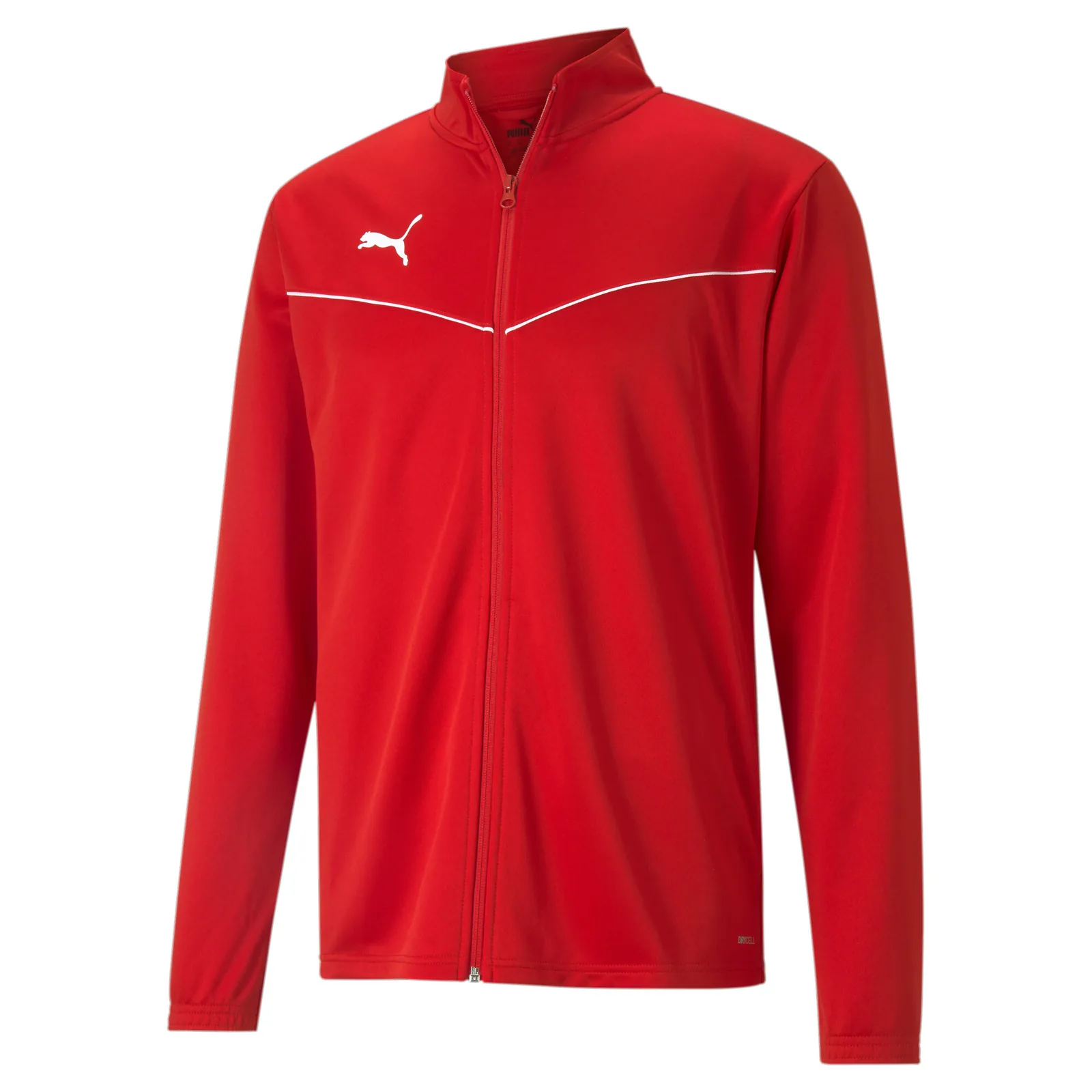 teamRISE Training Poly Jacket · Puma Red-Puma White