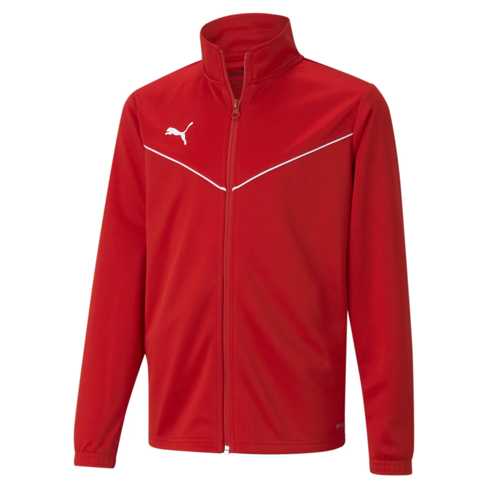teamRISE Training Poly Jacket Jr · Puma Red-Puma White