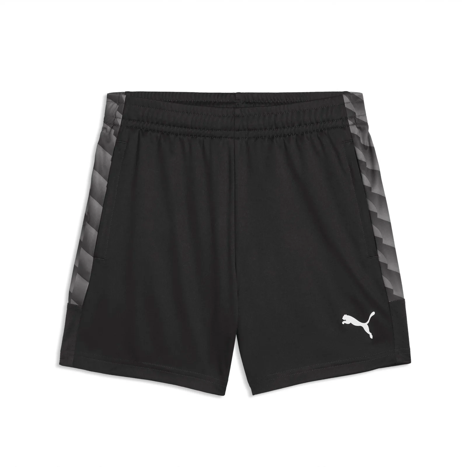 teamLIGA26 Training Shorts Jr · PUMA Black-PUMA White-Flat Dark Gray
