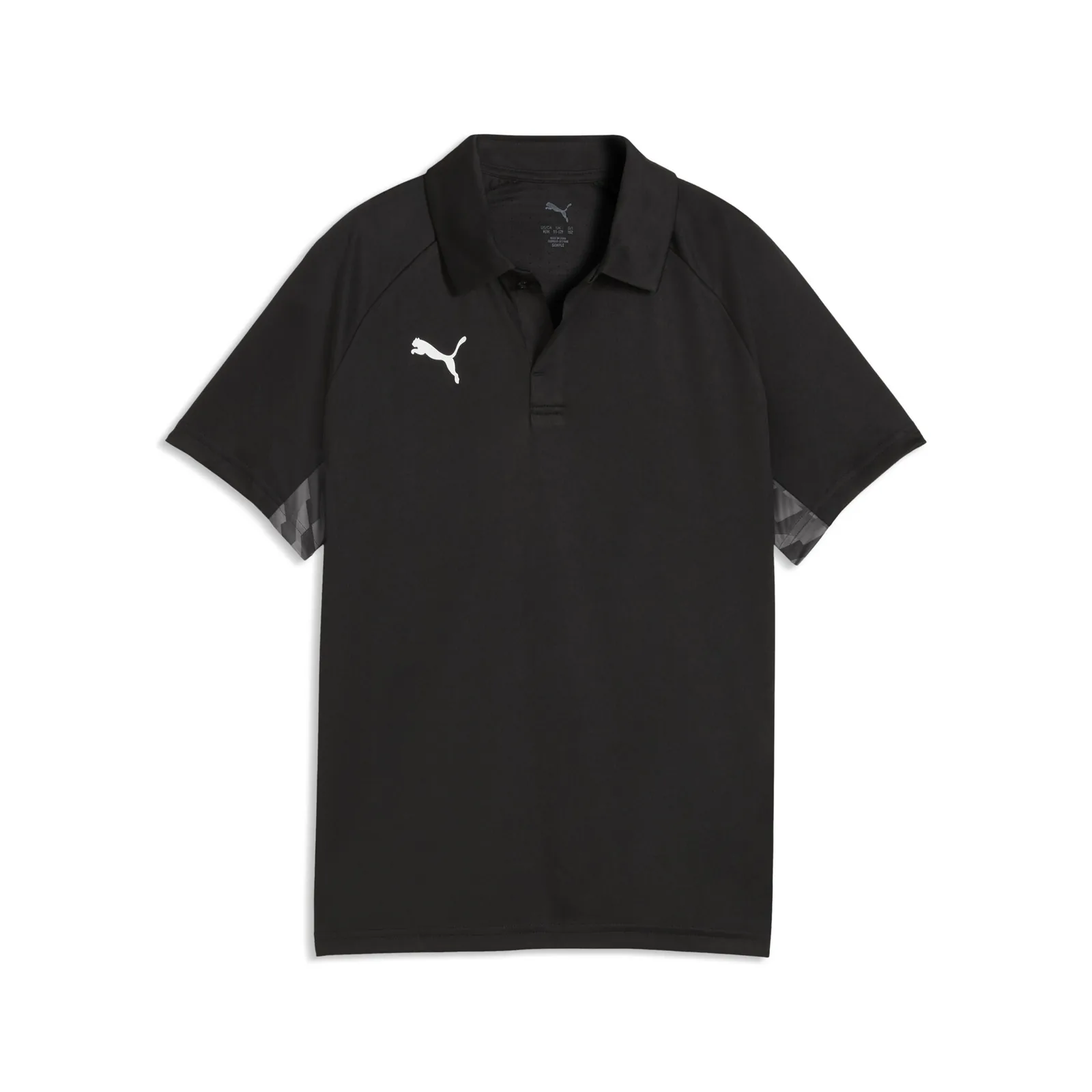 teamLIGA26 Sideline Polo Jr · PUMA Black-PUMA White-Flat Dark Gray